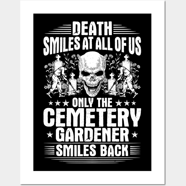 Cemetery Gardener Gardening Wall Art by Krautshirts